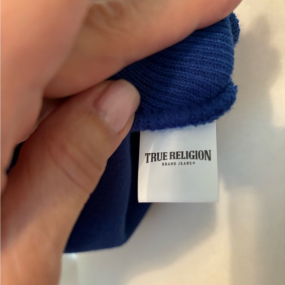 TRUE RELIGION Royal Blue Stocking Hat. - Picture 5 of 5